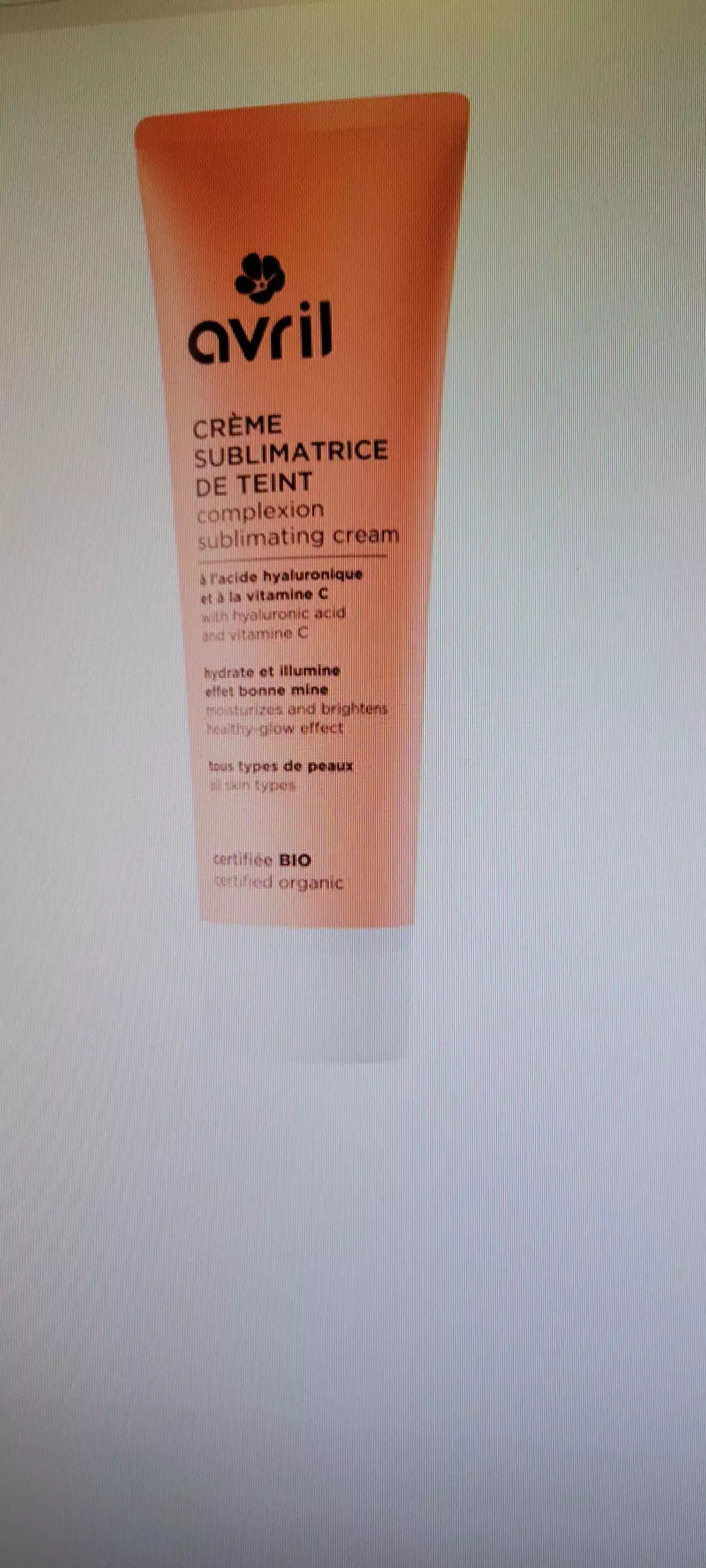 AVRIL - Crème sublimatrice de teint