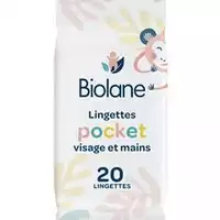 BIOLANE - Biolane Lingettes visage et mains pocket